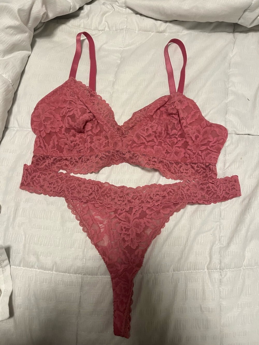 State of day Macy’s xl large Lace Bralette & Bikini Set - dark mauve Pink - Picture 2 of 4